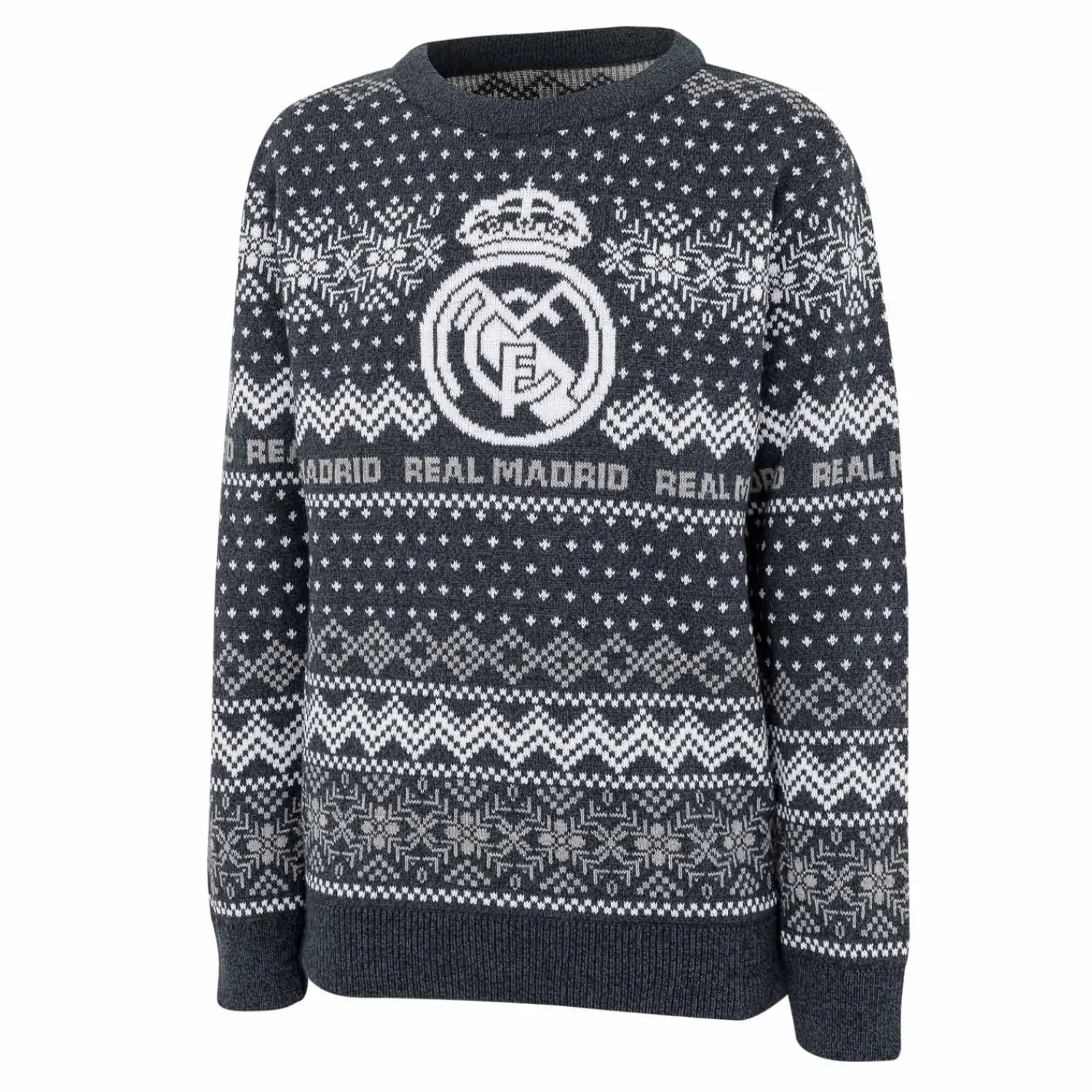 Kinder Foundry Sweatshirts|Kinder Weihnachtspulli Marineblau/Grau Wappen