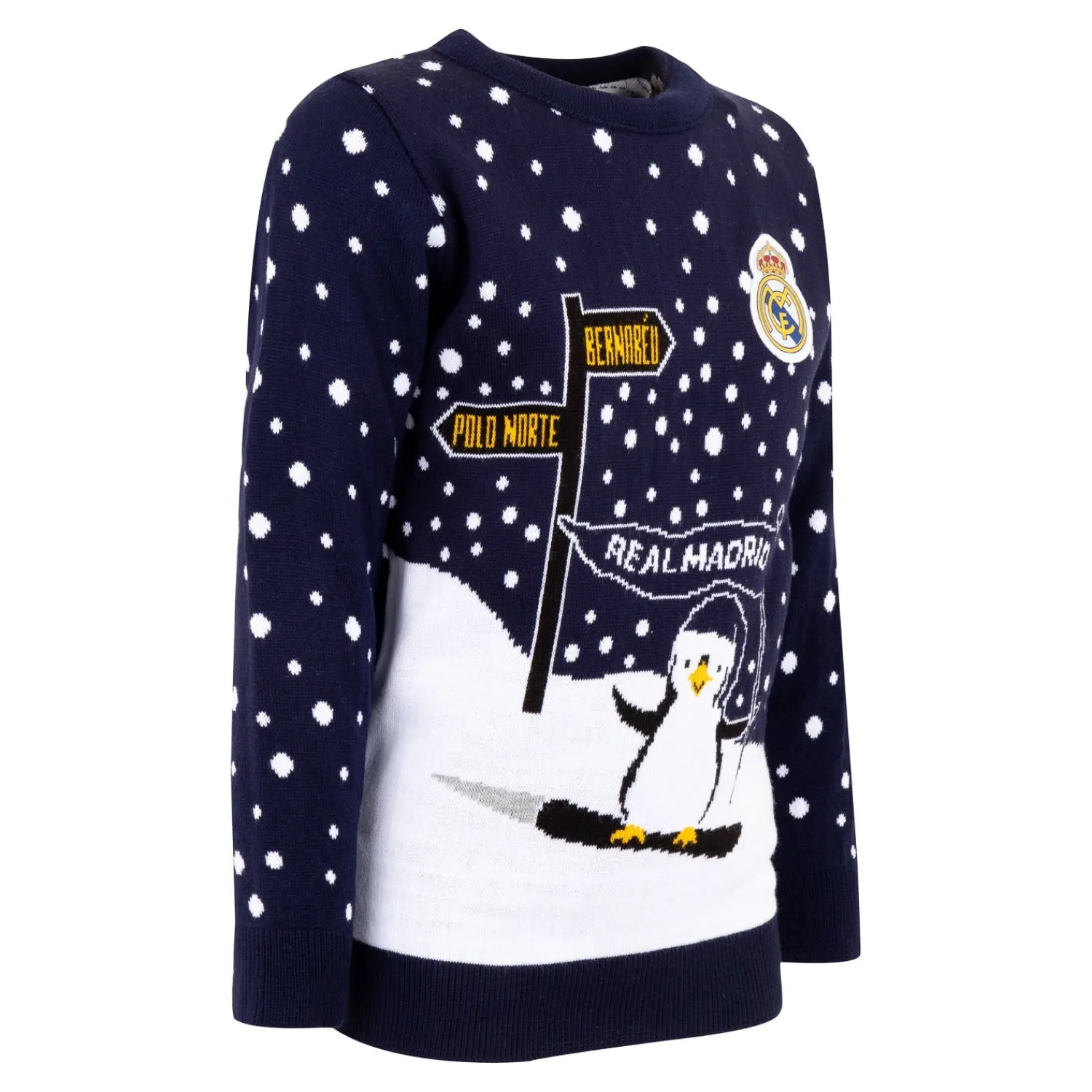 Kinder Foundry Sweatshirts|Kinder Weihnachtspullover Ski-Pinguin