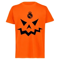 Kinder Sport Design Sweden AB T-Shirts|Kinder-Halloween Kürbis T-Shirt Orange Real Madrid