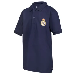 Kinder OSDM Zurück Zur Schule|Polos|Kinder-Poloshirt ECO Essentials Real Madrid Schild Farbe Blau