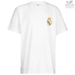 Kinder OSDM T-Shirts|Kinder-T-Shirt ECO Essentials Real Madrid Weißes Wappen