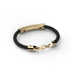 Sikno Jewellery, S.L. Schmuck|Lederarmband Gold 22cm Real Madrid