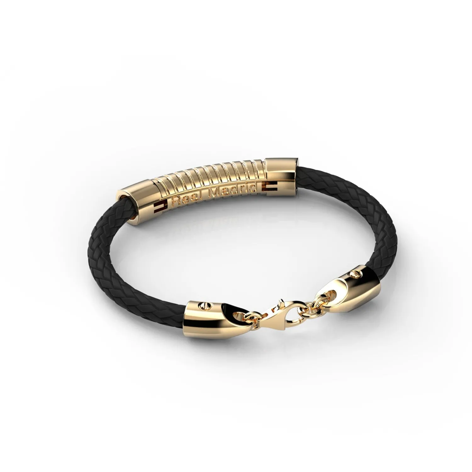 Sikno Jewellery, S.L. Schmuck|Lederarmband Gold 22cm Real Madrid