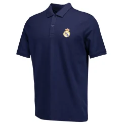 Herren OSDM Polos|Polo Herren Blau ECO Essentials Real Madrid Schild Farbe