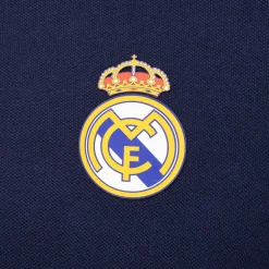 Herren OSDM Polos|Polo Herren Blau ECO Essentials Real Madrid Schild Farbe