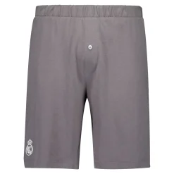 Herren OSDM Pyjamas|Pyjama-Set für Herren Real Madrid Weiße Träume Henley Shorts Grau