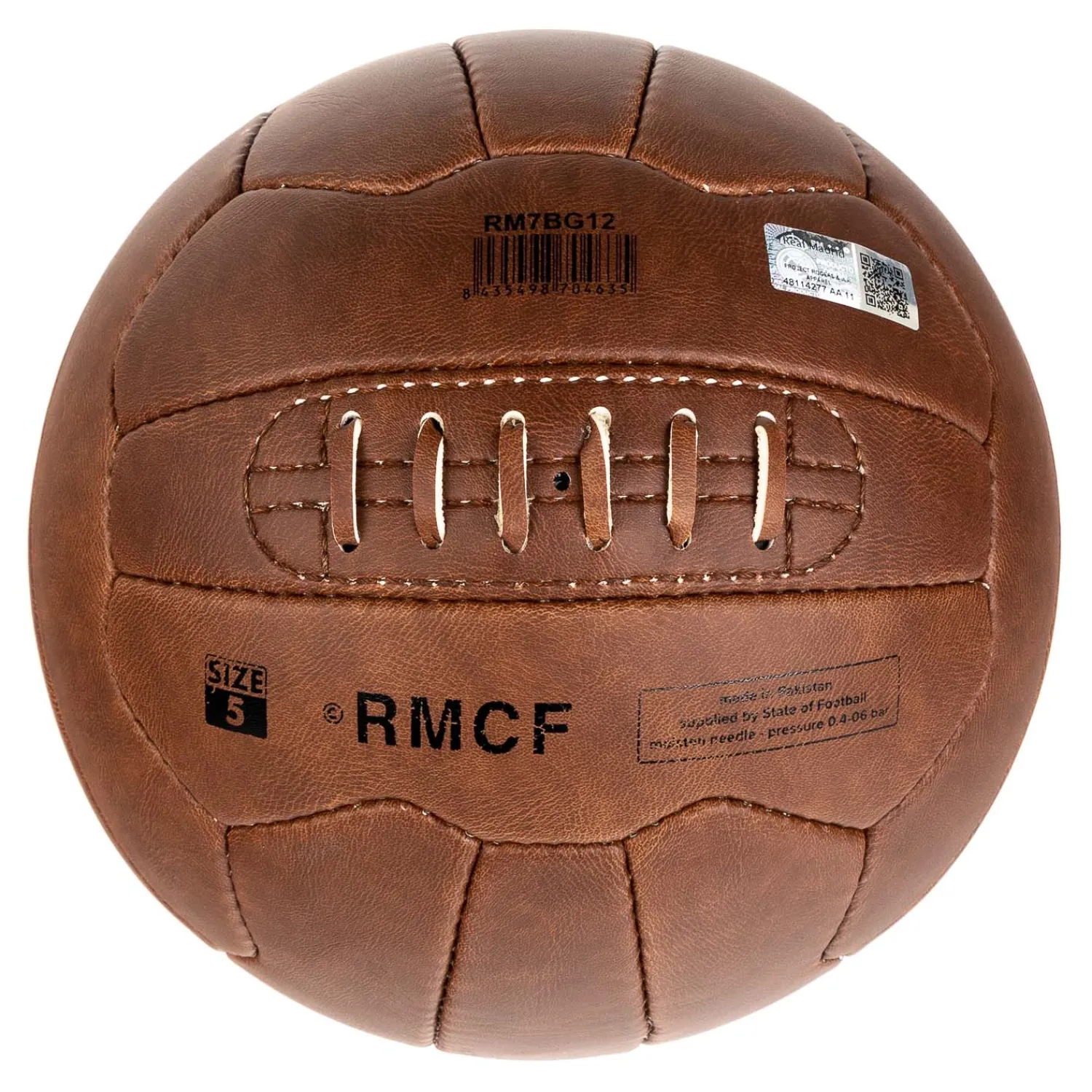Project & Rogers Fußbälle|Real Madrid 1902 Historischer Fußball - Braun