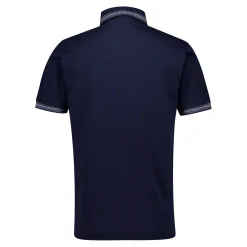 Herren Foundry Polos|Real Madrid Herren Poloshirt mit farbigen Streifen Marineblau
