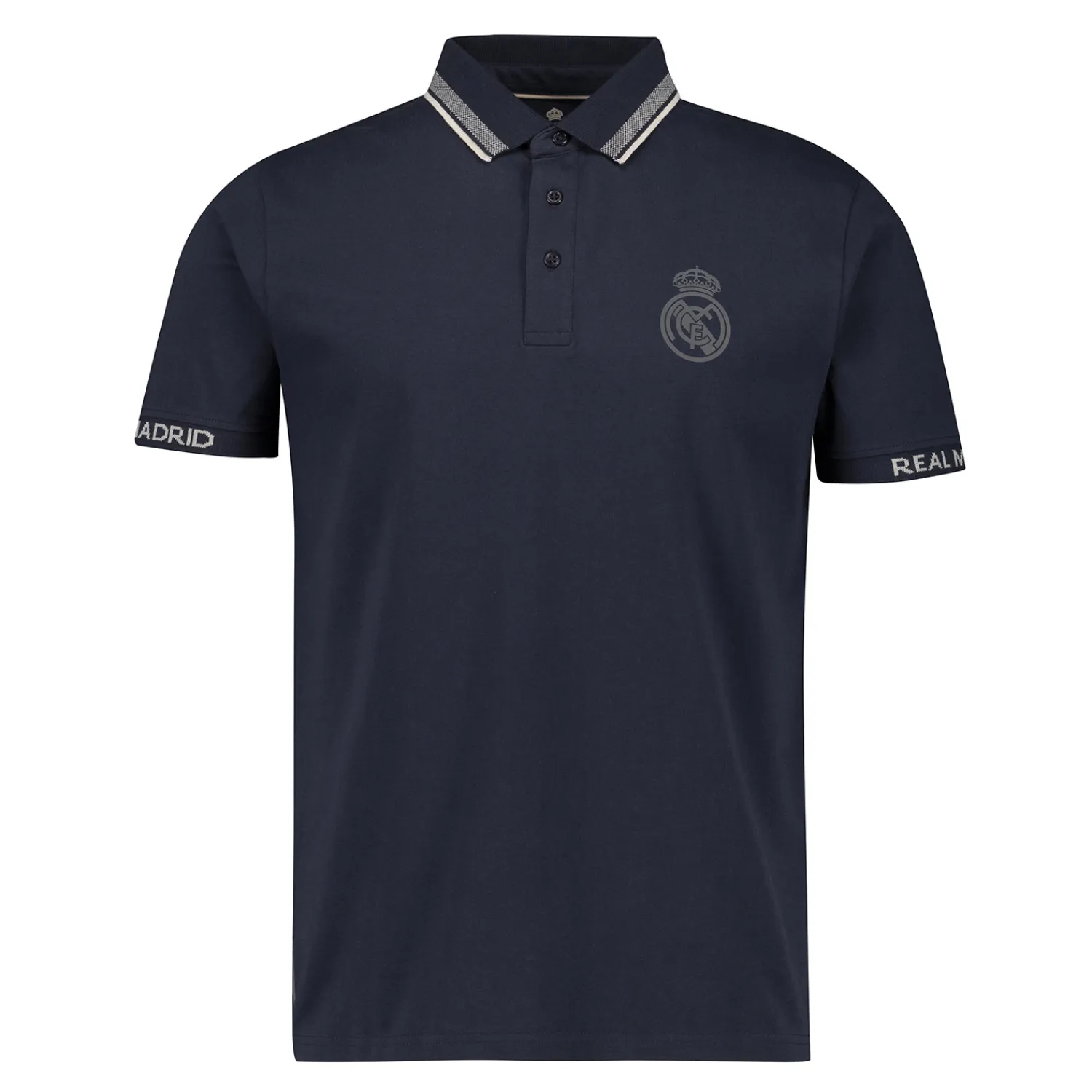 Herren Foundry Polos|Real Madrid Herren Tape Poloshirt Marineblau