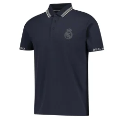 Herren Foundry Polos|Real Madrid Herren Tape Poloshirt Marineblau