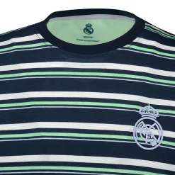 Herren Foundry T-Shirts|Real Madrid Herren T-Shirt mit Streifen in dunklem Farbton