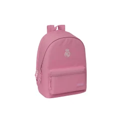 SAFTA S.A. Zurück Zur Schule|Taschen & Reisegepäck|Real Madrid Laptop-Rucksack mit zwei Fächern 15,6'' Rosa/Weiß