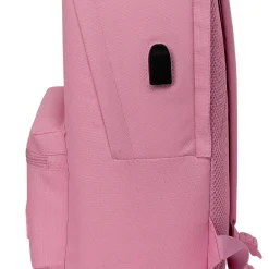 SAFTA S.A. Zurück Zur Schule|Taschen & Reisegepäck|Real Madrid Laptop-Rucksack mit zwei Fächern 15,6'' Rosa/Weiß