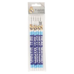 CyP Brands Evolution S.L. Schreibwaren|Real Madrid Set 6 Bleistifte & Radiergummi