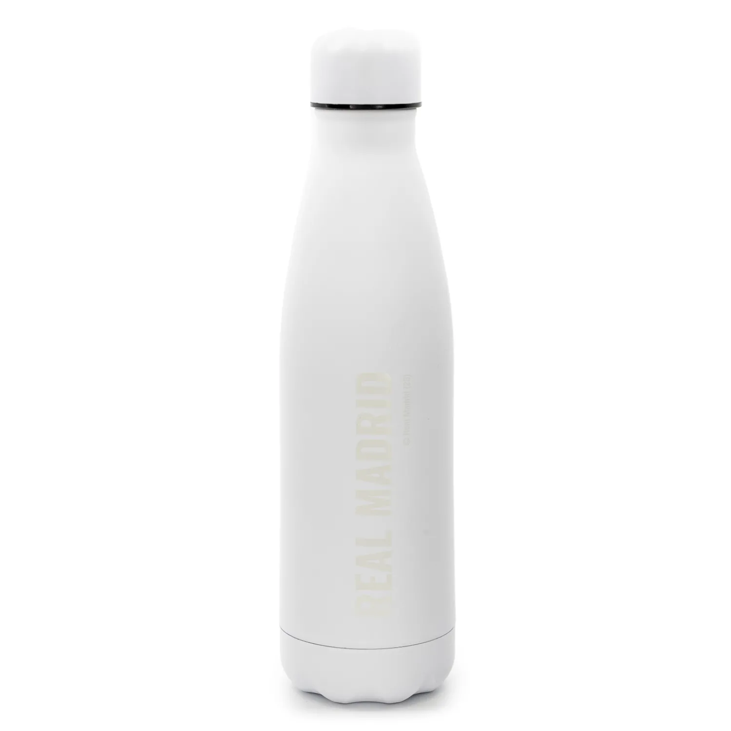 CyP Brands Evolution S.L. Zum Trinken|Real Madrid Stahlflasche mit Gummiüberzug 500ml Weiß