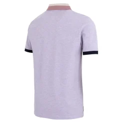 Herren Foundry Polos|Sakura Herren Poloshirt mit Block-Kragen Lila