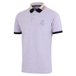 Herren Foundry Polos|Sakura Herren Poloshirt mit Block-Kragen Lila