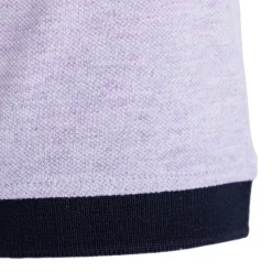Herren Foundry Polos|Sakura Herren Poloshirt mit Block-Kragen Lila