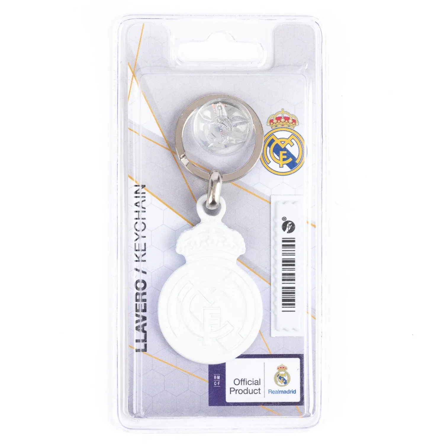 Promoestrategia, S.L. Schlüsselanhänger|Schlüsselanhänger mit weißem Wappen Real Madrid