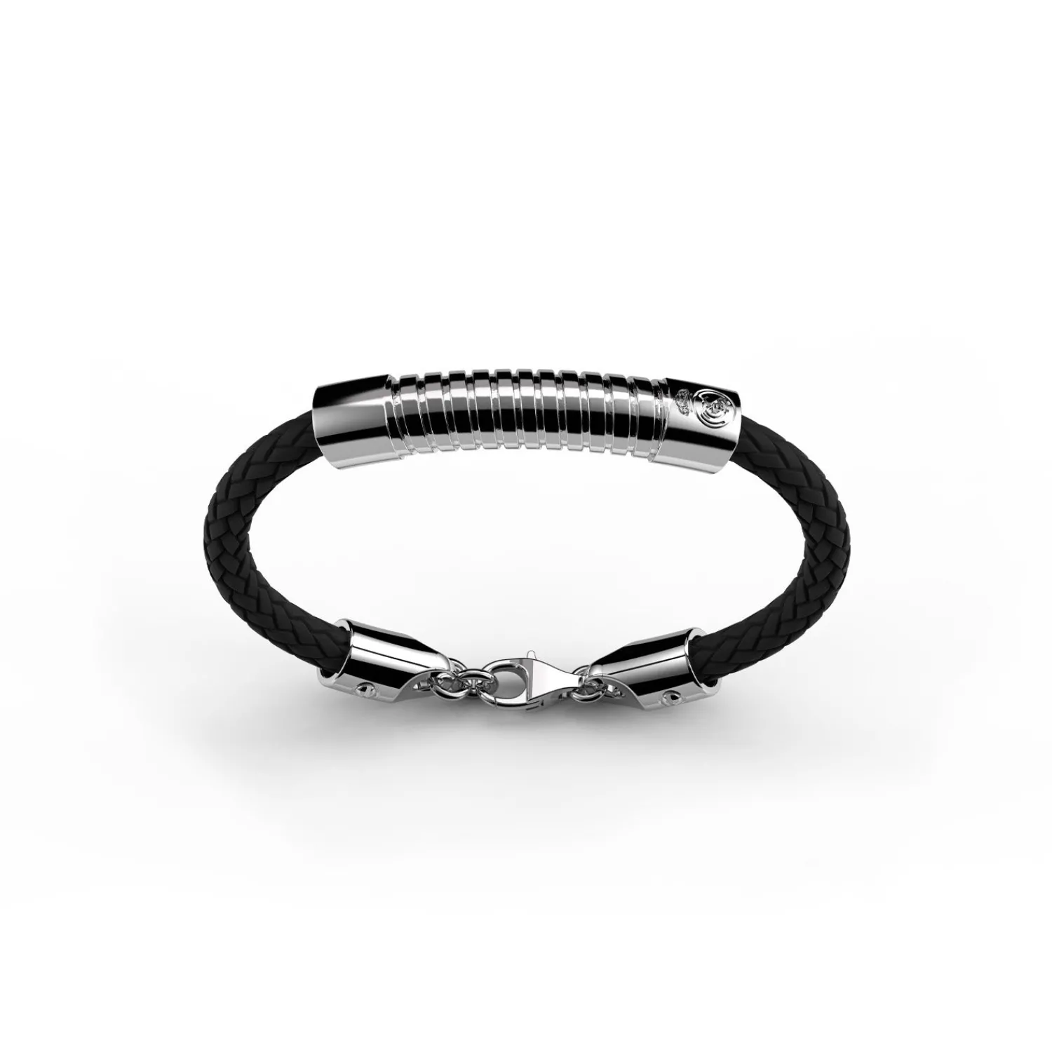 Sikno Jewellery, S.L. Schmuck|Silbernes Lederarmband 20cm Real Madrid