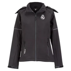 Damen Links Jacken|Softshell Frauen Schwarz Real Madrid