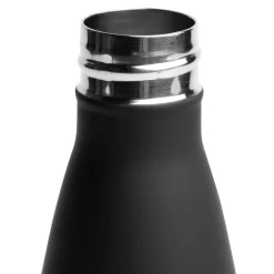 CyP Brands Evolution S.L. Zum Trinken|Stahlflasche 500ml Doppelwandig Rubber Touch Schwarz