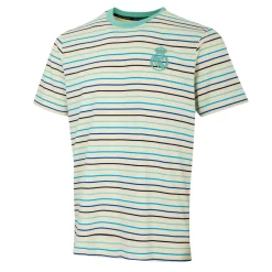 Herren Foundry T-Shirts|Sunset Festival Herren T-Shirt Thread Dyed Broken White