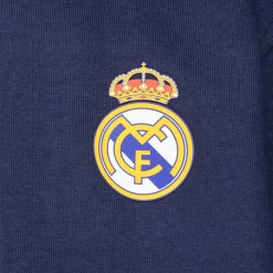 Kinder OSDM Sweatshirts|Sweatshirt Hoodie Zipper Kids ECO Essentials Real Madrid Schild Blau
