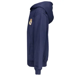 Kinder OSDM Sweatshirts|Sweatshirt Hoodie Zipper Kids ECO Essentials Real Madrid Schild Blau