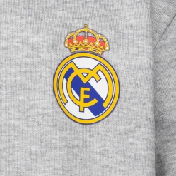 Kinder OSDM Sweatshirts|Sweatshirt Hoodie Zipper Kids ECO Essentials Real Madrid Graues Schild