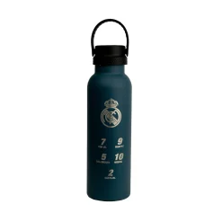 KINETICO Zum Trinken|Thermoflasche Nummer + Wappen 600ml Ozeanblau Real Madrid